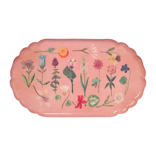 Enamel Tray Festival Of Flowers
