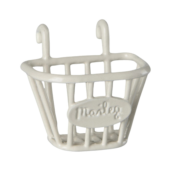 White shopping basket for Maileg tricycle.