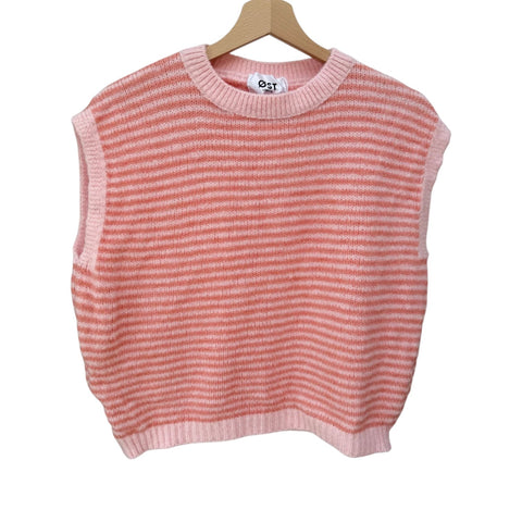 Alma Wool Vest Peach Pink