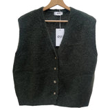 Erika Kid Mohair Vest Khaki Green