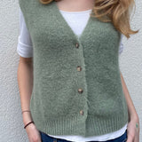Erika Kid Mohair Vest Leaf