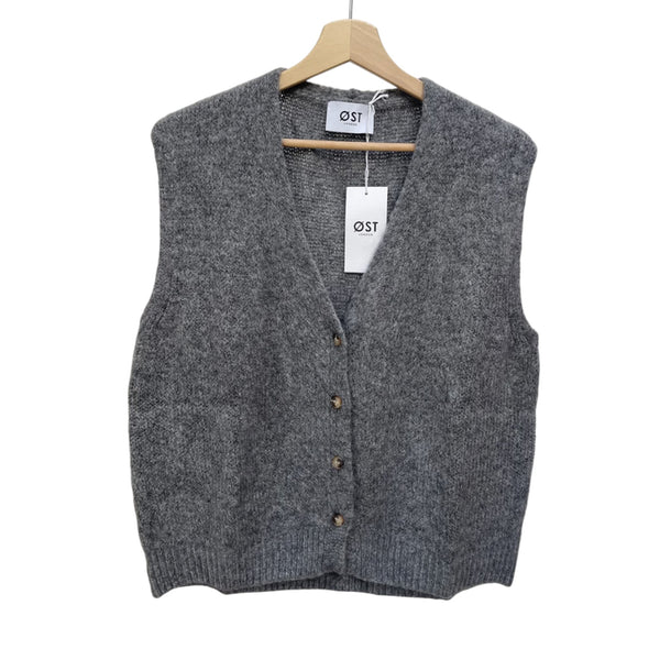 Mohair Vest Dark Grey