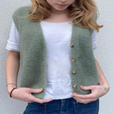 Mohair Vest Denim Blue