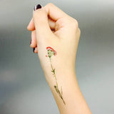Temporary Tattoos Two Sheets Vintage Flowers