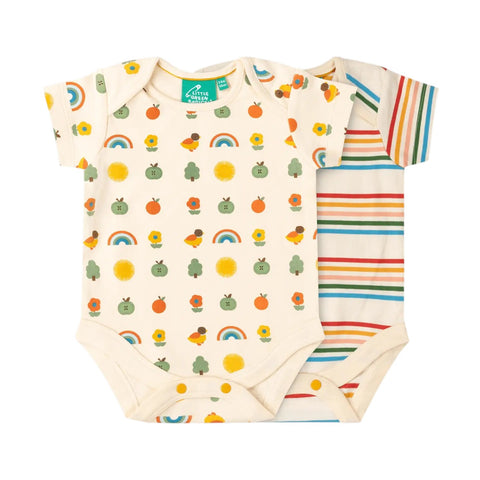 Baby Body Set Of 2 Vintage Rainbows