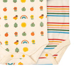 Baby Body Set Of 2 Vintage Rainbows