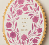 Thank You Card Violet Floral Thank You So Much