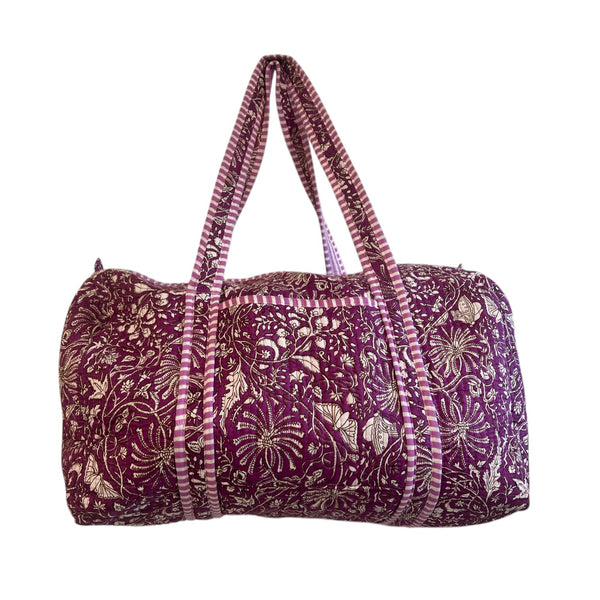 Duffle Bag Violet Floral