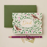 Fathers Day Card Dad Spring Birds