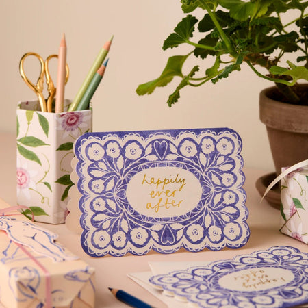 Wedding Card Happily Ever After Lace