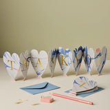 Concertina Card Hearts Thank You