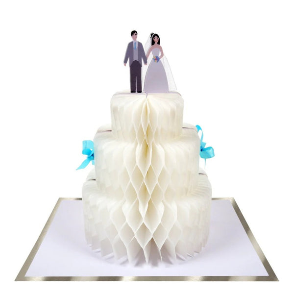 Wedding Card Honeycomb Cake