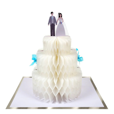 Wedding Card Honeycomb Cake