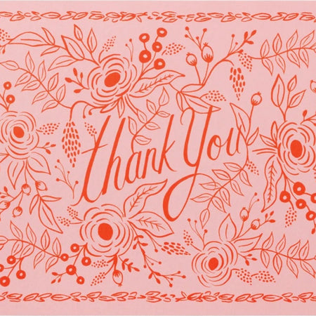 Thank You Card Rose