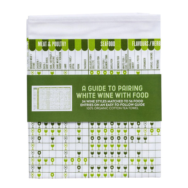 Tea Towel Cotton A Guide To White Wine