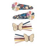 Hair Clips Set Of 4 Winter Ivy Butterfly Clips