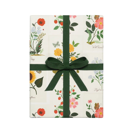 Wrapping Paper Sheets Set Of 3 Botanical