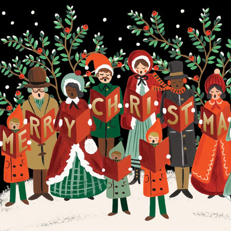 Christmas Card Christmas Carollers