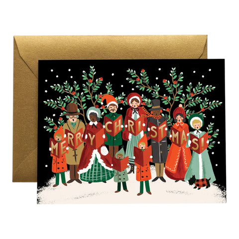Christmas Card Christmas Carollers