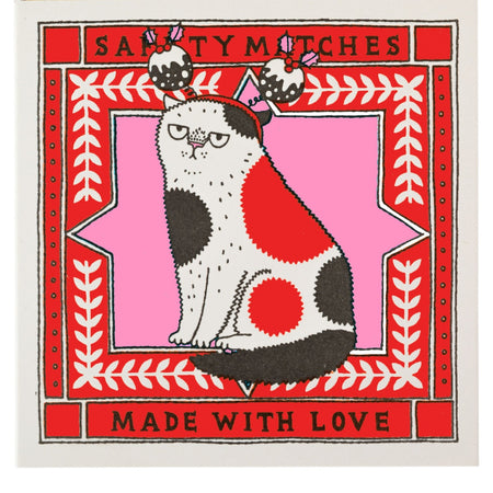 Boxed Matches Christmas Cat