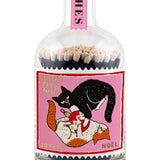 Matches In Glass Christmas Cats