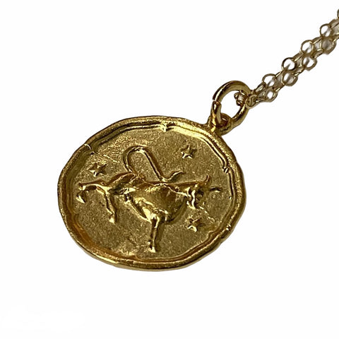 Necklace Star Sign Taurus Gold
