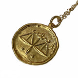 Necklace Star Sign Libra Gold