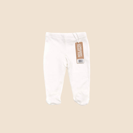 Footed Baby Trousers Natural Organic Cotton