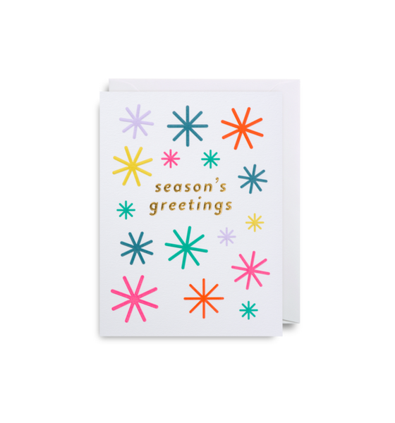 Christmas Card Seasons Greetings Star