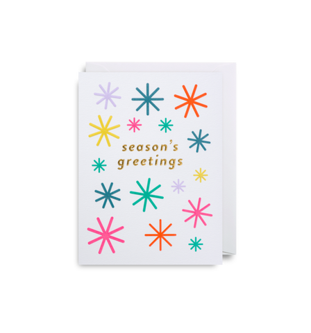 Christmas Card Seasons Greetings Star