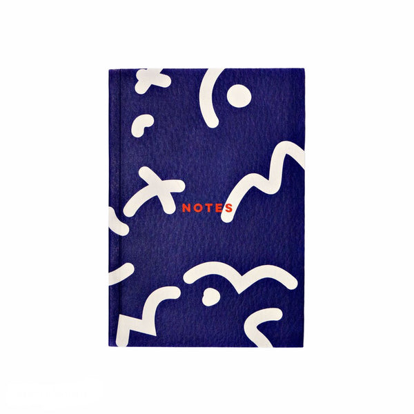 Notebook Weekly Planner Blue Space Squiggle