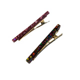 Hair Clip Set Of 2 Peony And Harlequin