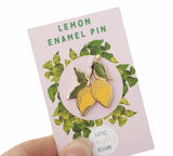 Lemon Enamel Pin Badge