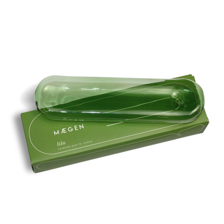 Incense Holder Glass Lilo Green