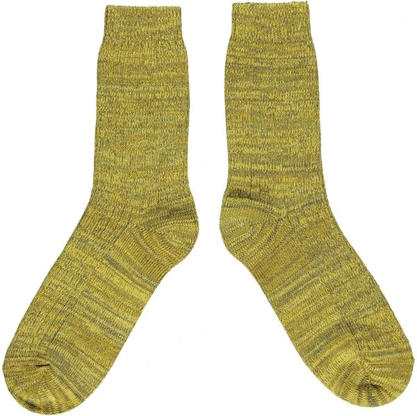 Socks Thick Organic Cotton Green Marl Unisex