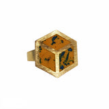 Adjustable Ring Jesmonite Brass