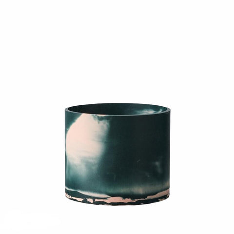 Vase Handcast Jesmonite Vase Slate Green And Plaster Pink Large