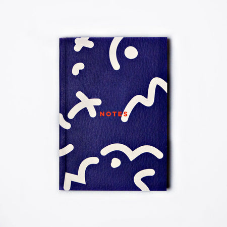Notebook Weekly Planner Blue Space Squiggle