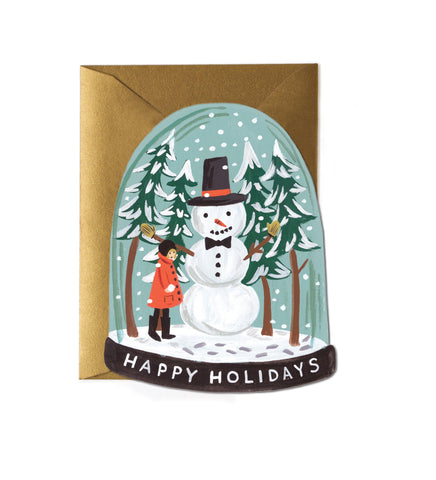 Snow Globe Christmas Card