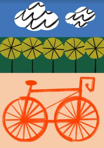 Bike Greetings Card