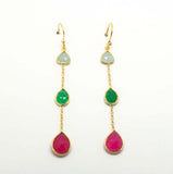 Earrings Abhika Hook Gemstone Earrings