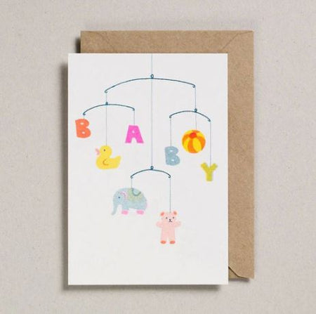 New Baby Card Baby Mobile