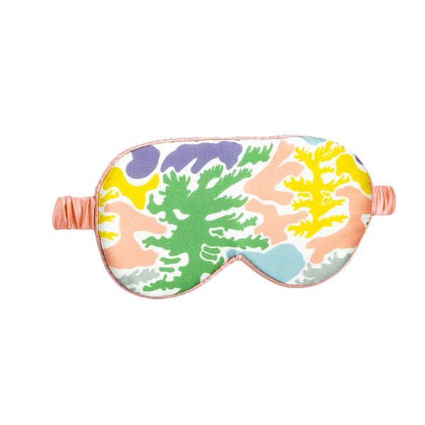 Sleep Mask Silk Coral Canopy