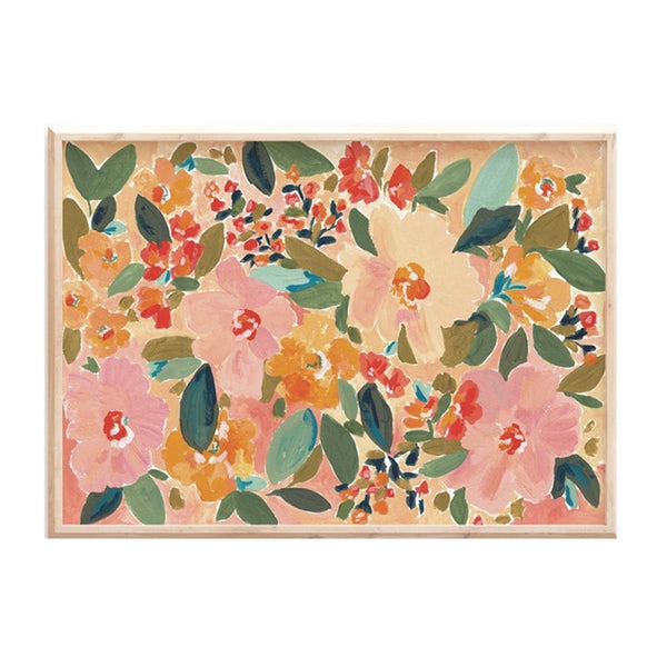 Floral Print A3 Abstract Blooms