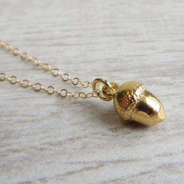 Bracelet Acorn Charm Gold