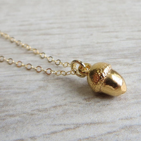 Bracelet Acorn Charm Gold