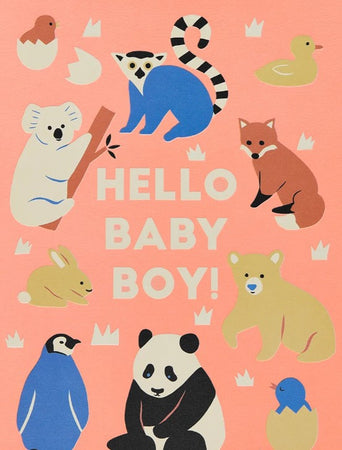 New Baby Card Hello Baby Boy