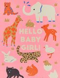 New Baby Card Hello Baby Girl