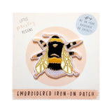 Patch Iron On Embroidered Bee