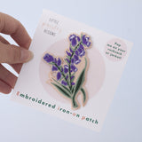 Patch Iron On Embroidered Bluebell